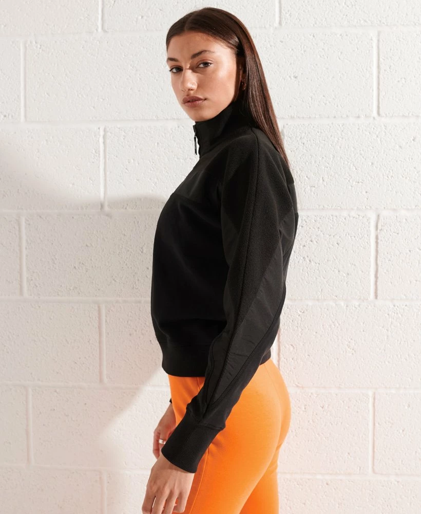 SUPERDRY Mountain Sport Dolman Henley Top Ice Marl/royal 3 SUPERDRY Mountain Sport Dolman Henley Top Ice Marl/royal - Image 3