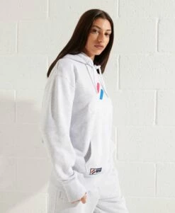 SUPERDRY Applique Oversized Hoodie Hot Pink -Sportswear Sales 2022 upload9223368955665915570