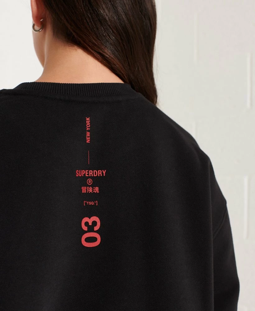 SUPERDRY Cooperate Logo Crew Sweatshirt Black 7 SUPERDRY Cooperate Logo Crew Sweatshirt Black - Image 7