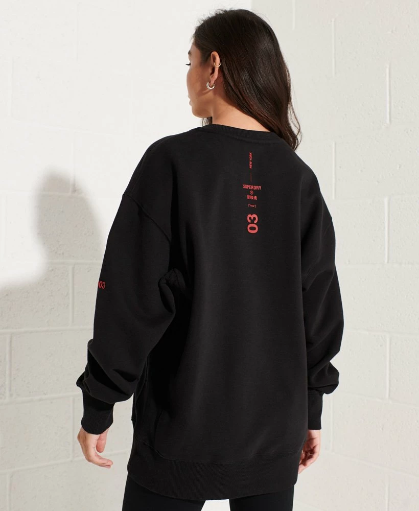 SUPERDRY Cooperate Logo Crew Sweatshirt Black 3 SUPERDRY Cooperate Logo Crew Sweatshirt Black - Image 3