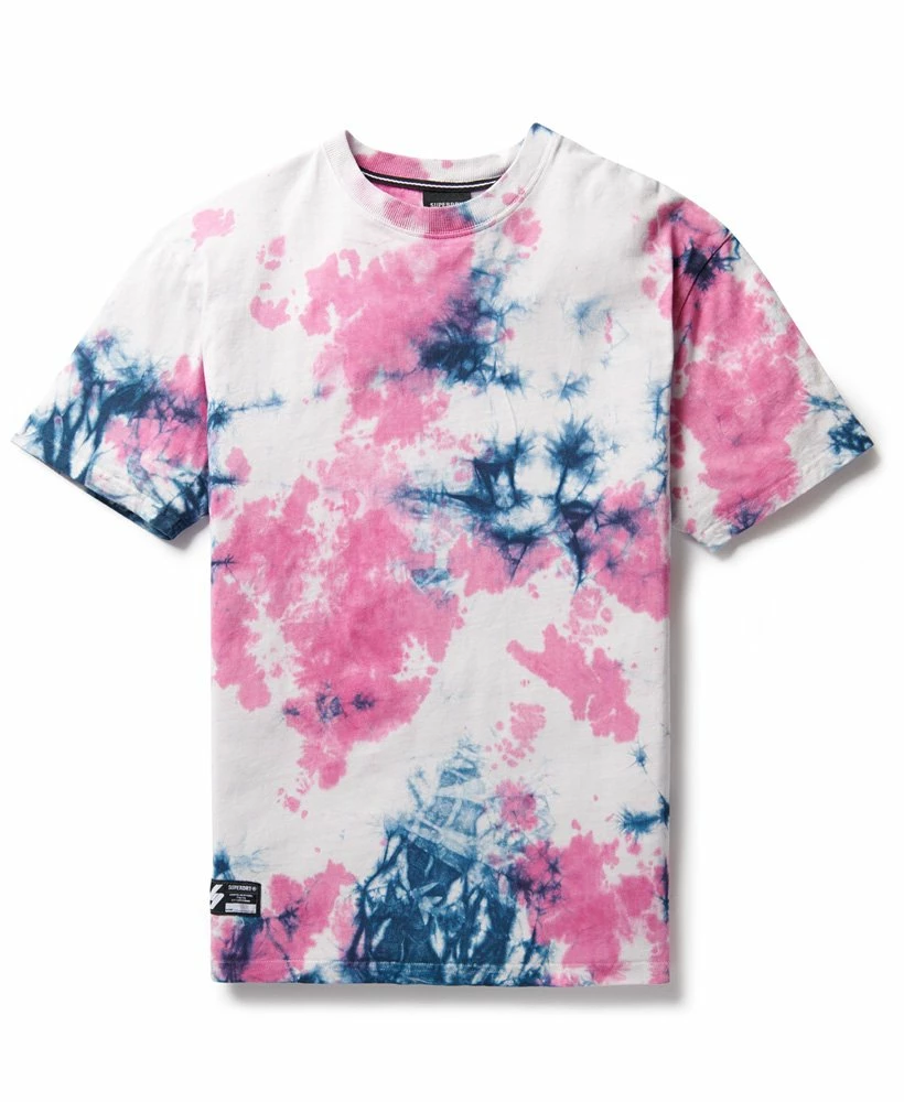 SUPERDRY Unisex Tie Dye T-Shirt Deep Navy/multi 4 SUPERDRY Unisex Tie Dye T-Shirt Deep Navy/multi - Image 4