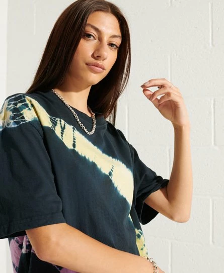 SUPERDRY Unisex Tie Dye T-Shirt Grey/black 8 SUPERDRY Unisex Tie Dye T-Shirt Grey/black - Image 8