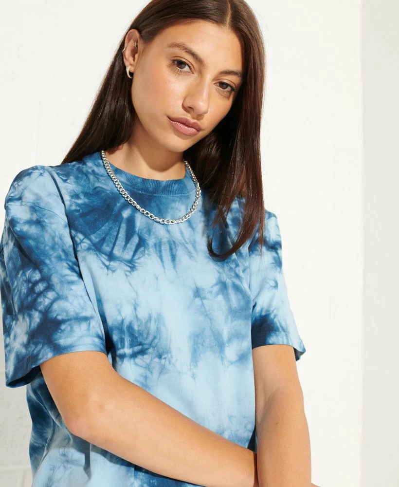 SUPERDRY Unisex Tie Dye T-Shirt Grey/black 2 SUPERDRY Unisex Tie Dye T-Shirt Grey/black - Image 2
