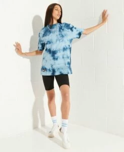 SUPERDRY Unisex Tie Dye T-Shirt Grey/black