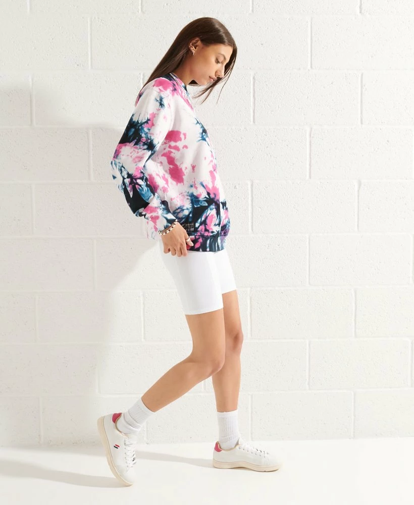 SUPERDRY Unisex Tie Dye Crew Sweatshirt Pool Green/black 2 SUPERDRY Unisex Tie Dye Crew Sweatshirt Pool Green/black - Image 2