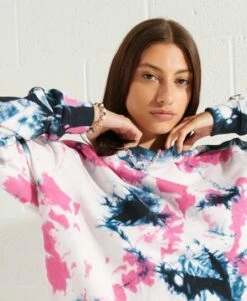 SUPERDRY Unisex Tie Dye Crew Sweatshirt Pool Green/black 15 SUPERDRY Unisex Tie Dye Crew Sweatshirt Pool Green/black -Sportswear Sales 2022 upload9223368955665929101 1
