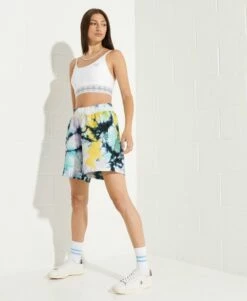SUPERDRY Unisex Tie Dye Sweat Shorts Blue Bottle /multi -Sportswear Sales 2022 upload9223368955665929193