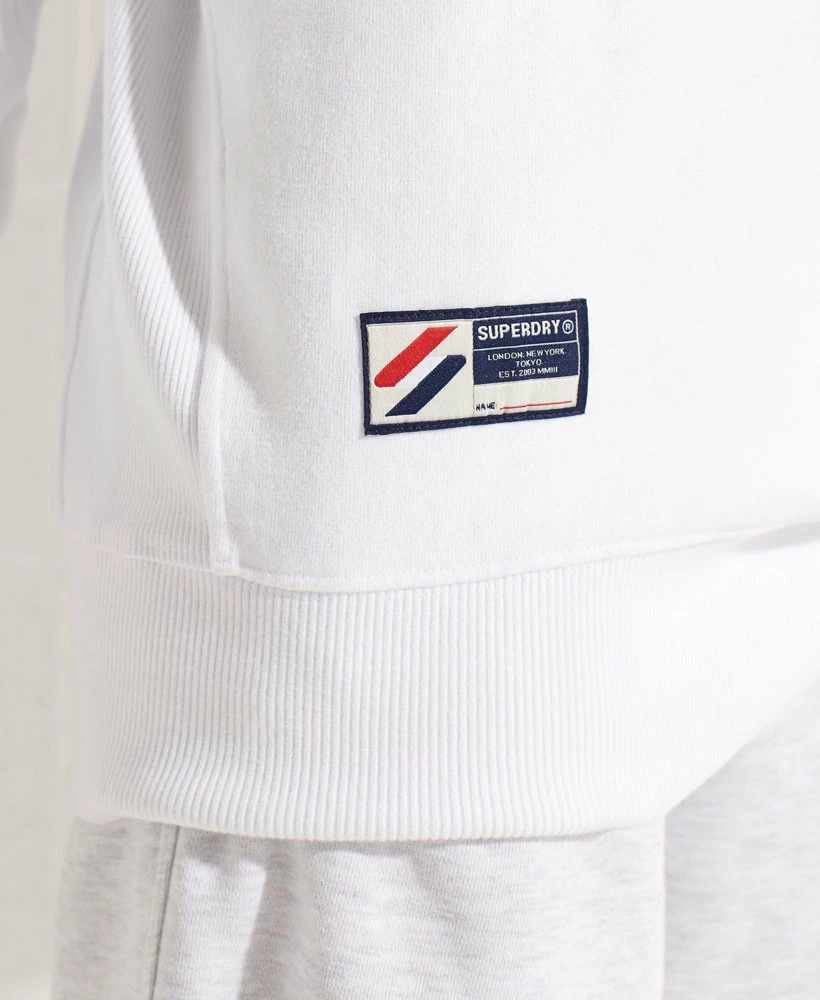 SUPERDRY City College Oversized Half Zip Track Top Optic 5 SUPERDRY City College Oversized Half Zip Track Top Optic - Image 5