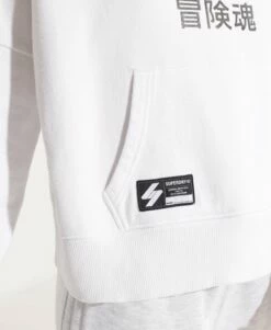 SUPERDRY Independent Logo Foil Crop Hoodie Optic -Sportswear Sales 2022 upload9223368955665932276