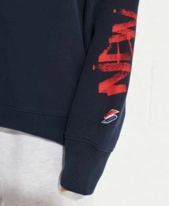 SUPERDRY Strikeout Oversized Crew Sweatshirt Risk Red -Sportswear Sales 2022 upload9223368955665932390