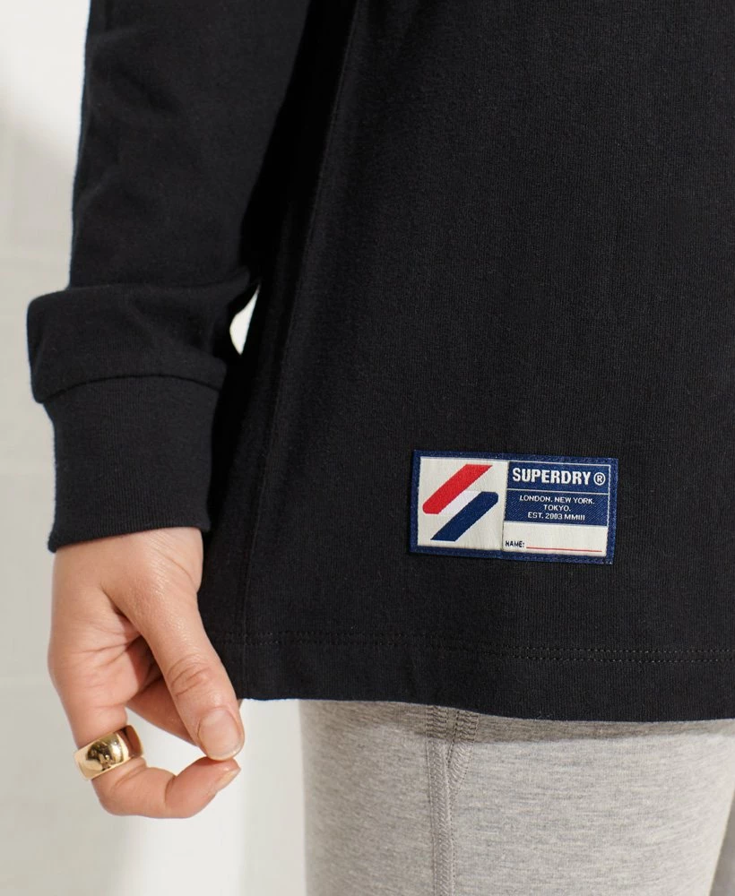 Superdry Code Logo Chenille Long Sleeve Top Montauk Blush 5 Superdry Code Logo Chenille Long Sleeve Top Montauk Blush - Image 5