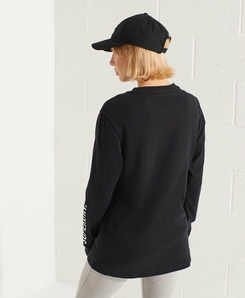 Superdry Code Logo Chenille Long Sleeve Top Montauk Blush 2 Superdry Code Logo Chenille Long Sleeve Top Montauk Blush - Image 2