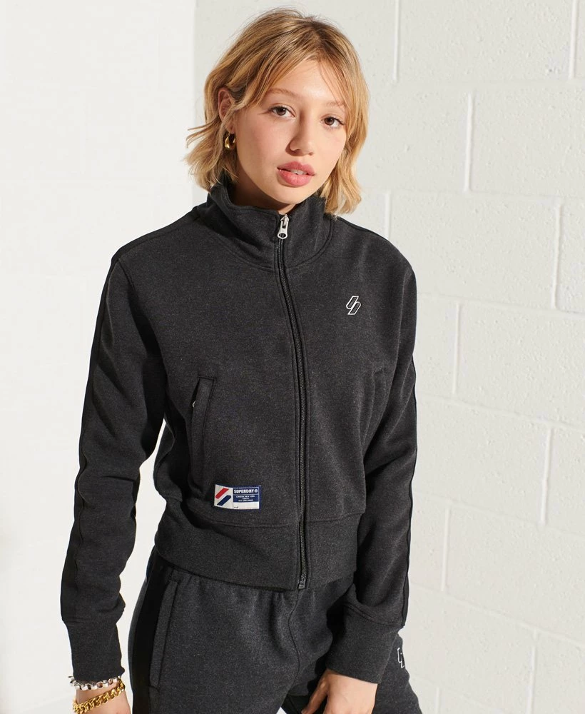 SUPERDRY Code Stripe Track Jacket Deep Navy 2 SUPERDRY Code Stripe Track Jacket Deep Navy - Image 2