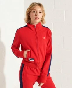 SUPERDRY Code Stripe Track Jacket Deep Navy -Sportswear Sales 2022 upload9223368955665936777