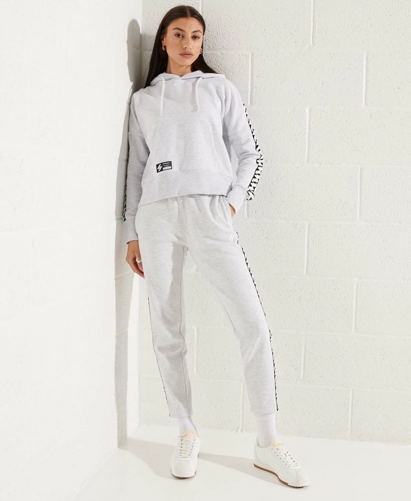 SUPERDRY Code Tape Trackpants Ice Marl 1 SUPERDRY Code Tape Trackpants Ice Marl
