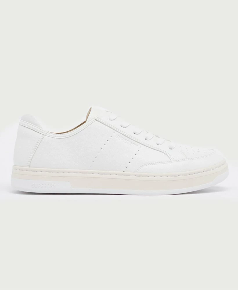 SUPERDRY Vegan Basket Sport Low Trainers Risk Red 3 SUPERDRY Vegan Basket Sport Low Trainers Risk Red - Image 3