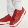 SUPERDRY Vegan Basket Sport Low Trainers Risk Red