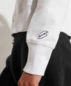 SUPERDRY Independent Logo Foil Crop Hoodie Black 2 -Sportswear Sales 2022 upload9223368955665940232