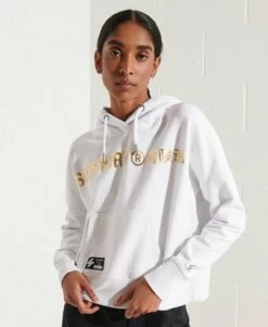 SUPERDRY Independent Logo Foil Crop Hoodie Black 2 -Sportswear Sales 2022 upload9223368955665940237 2