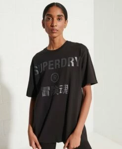 SUPERDRY Cooperate Logo Foil T-Shirt Optic 2