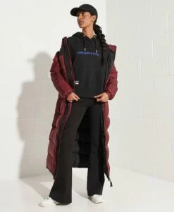 SUPERDRY Cooperate Logo Crop Hoodie Optic