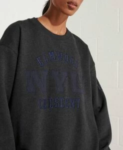 SUPERDRY College Graphic Oversized Crew Sweatshirt Risk Red -Sportswear Sales 2022 upload9223368955665940437