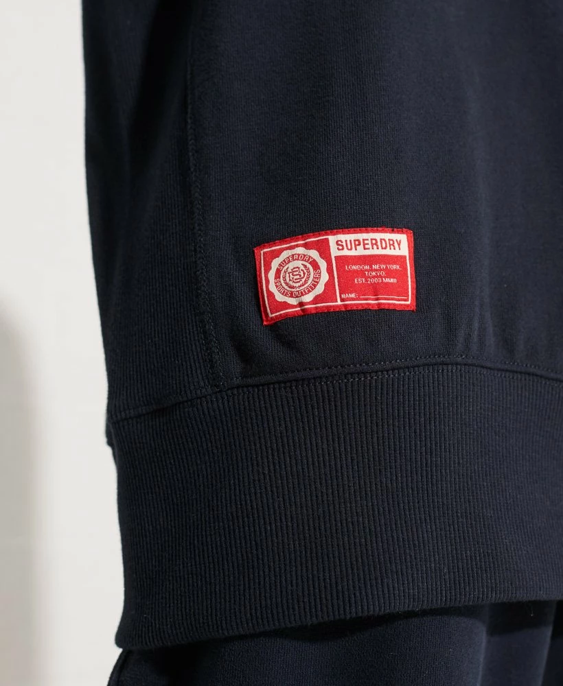 SUPERDRY College Graphic Oversized Crew Sweatshirt Eclipse Navy 4 SUPERDRY College Graphic Oversized Crew Sweatshirt Eclipse Navy - Image 4