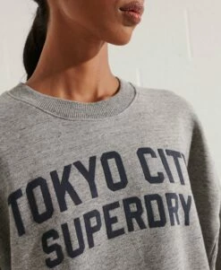 SUPERDRY City College Crew Sweatshirt Dress Grey Slub Grindle 12 SUPERDRY City College Crew Sweatshirt Dress Grey Slub Grindle -Sportswear Sales 2022 upload9223368955665940522