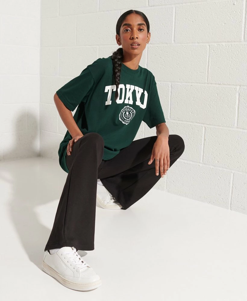 SUPERDRY City College T-shirt Enamel Green 2 SUPERDRY City College T-shirt Enamel Green - Image 2