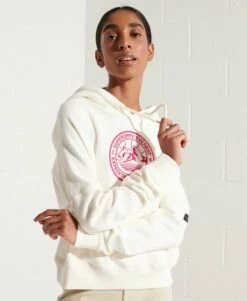 SUPERDRY Expedition Graphic Crop Hoodie Black