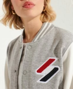 SUPERDRY Code Chenille Walk Out Jacket Roseate Pink -Sportswear Sales 2022 upload9223368955665946441