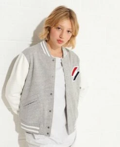 SUPERDRY Code Chenille Walk Out Jacket Roseate Pink -Sportswear Sales 2022 upload9223368955665946446 1