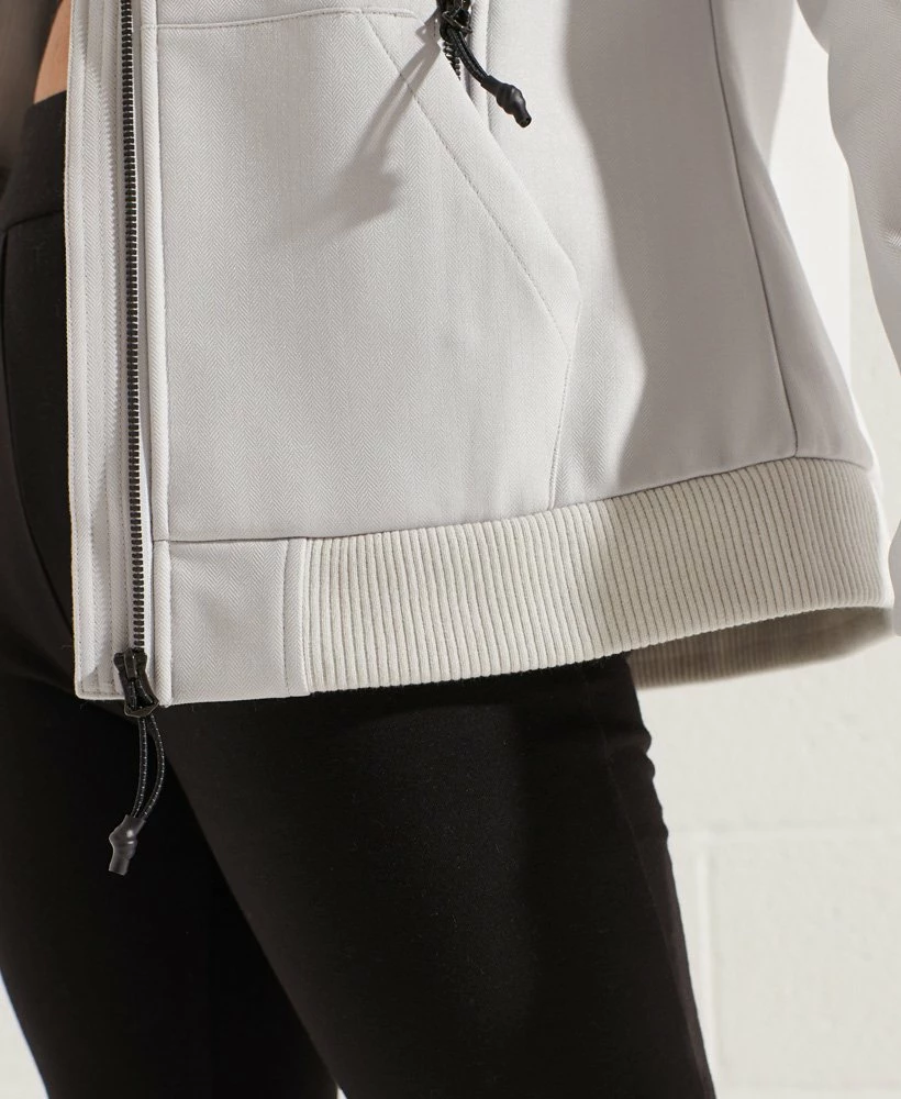 SUPERDRY Bonded Soft Shell Jacket Ice Marl 4 SUPERDRY Bonded Soft Shell Jacket Ice Marl - Image 4