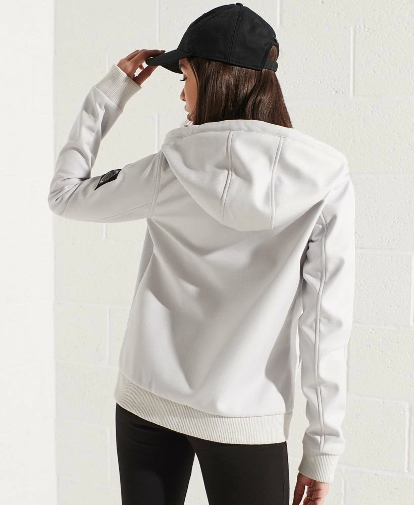 SUPERDRY Bonded Soft Shell Jacket Ice Marl 2 SUPERDRY Bonded Soft Shell Jacket Ice Marl - Image 2