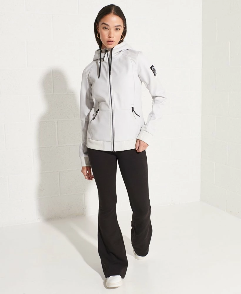 SUPERDRY Bonded Soft Shell Jacket Ice Marl 1 SUPERDRY Bonded Soft Shell Jacket Ice Marl