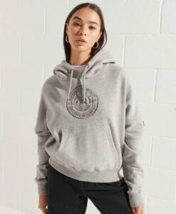 SUPERDRY Expedition Graphic Crop Hoodie Bold Orange