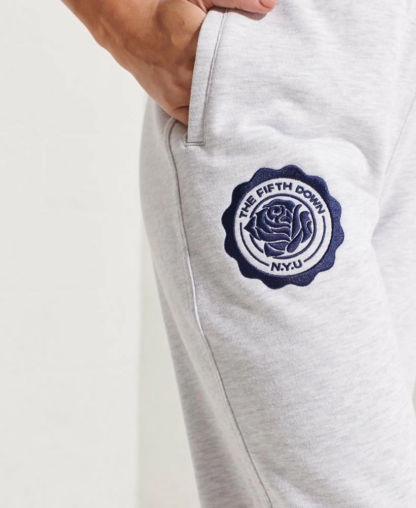 SUPERDRY College Graphic Joggers Lightning Grey Grindle 4 SUPERDRY College Graphic Joggers Lightning Grey Grindle - Image 4