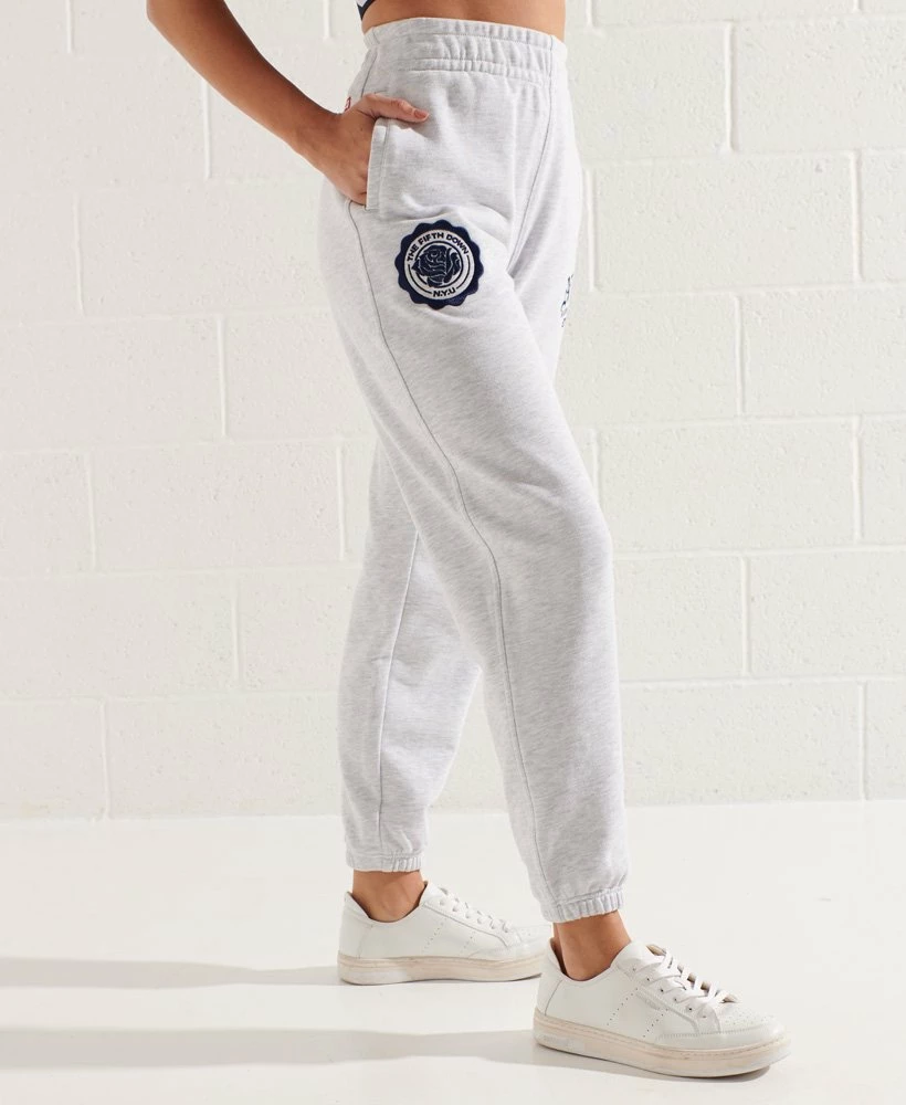 SUPERDRY College Graphic Joggers Lightning Grey Grindle 2 SUPERDRY College Graphic Joggers Lightning Grey Grindle - Image 2