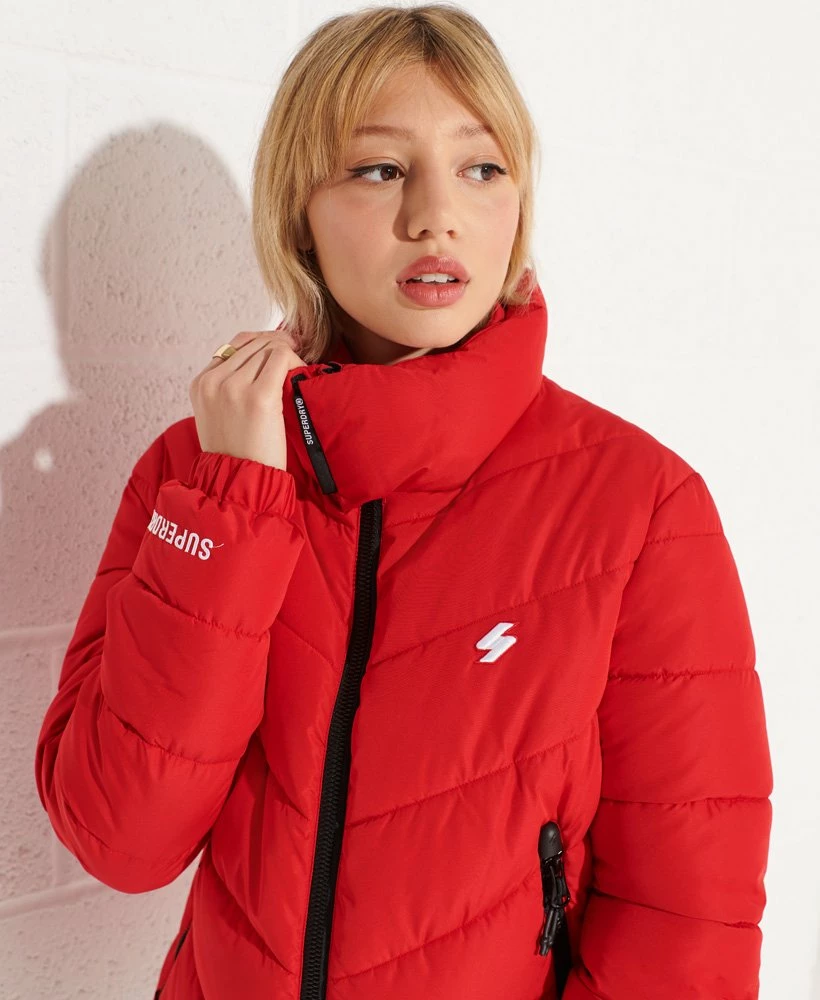 SUPERDRY Non Hooded Sports Puffer Jacket Supermarine Navy 4 SUPERDRY Non Hooded Sports Puffer Jacket Supermarine Navy - Image 4