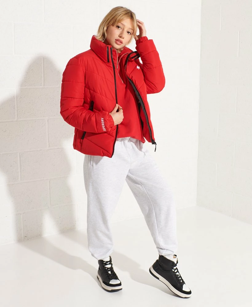 SUPERDRY Non Hooded Sports Puffer Jacket Supermarine Navy 1 SUPERDRY Non Hooded Sports Puffer Jacket Supermarine Navy