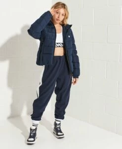 SUPERDRY Code Logo Tape Spirit Puffer Jacket Black