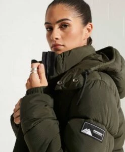 SUPERDRY Touchline Longline Padded Coat Black Grid -Sportswear Sales 2022 upload9223368955665949573