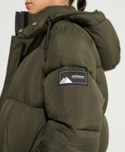 SUPERDRY Touchline Longline Padded Coat Black Grid -Sportswear Sales 2022 upload9223368955665949574