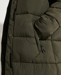 SUPERDRY Touchline Longline Padded Coat Black Grid -Sportswear Sales 2022 upload9223368955665949575