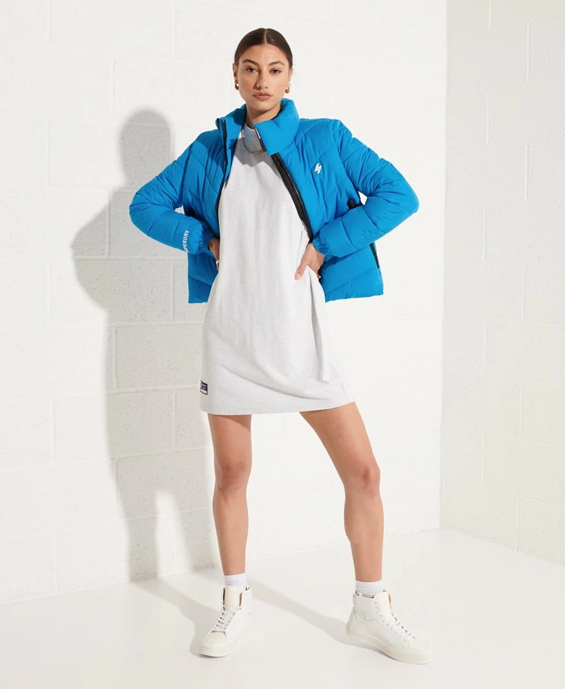 SUPERDRY Non Hooded Sports Puffer Jacket Risk Red 2 SUPERDRY Non Hooded Sports Puffer Jacket Risk Red - Image 2