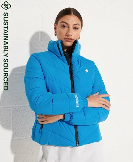 SUPERDRY Non Hooded Sports Puffer Jacket Risk Red 10 SUPERDRY Non Hooded Sports Puffer Jacket Risk Red - Image 10