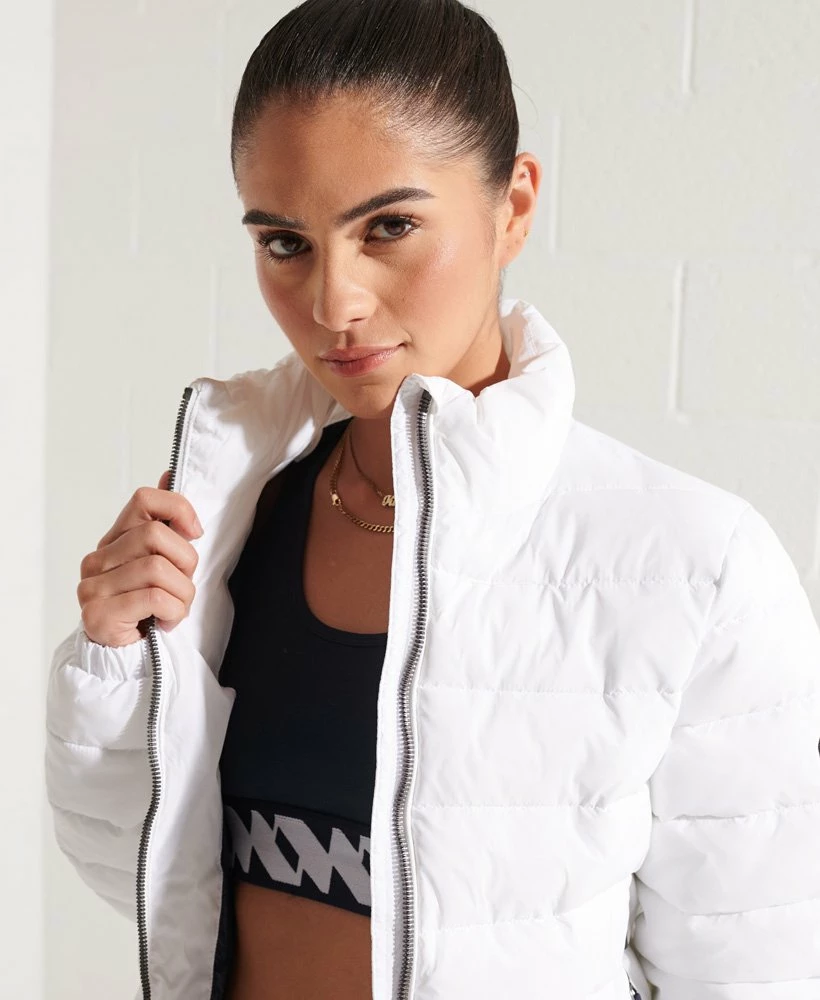 SUPERDRY Fuji Bomber Jacket Khaki 4 SUPERDRY Fuji Bomber Jacket Khaki - Image 4