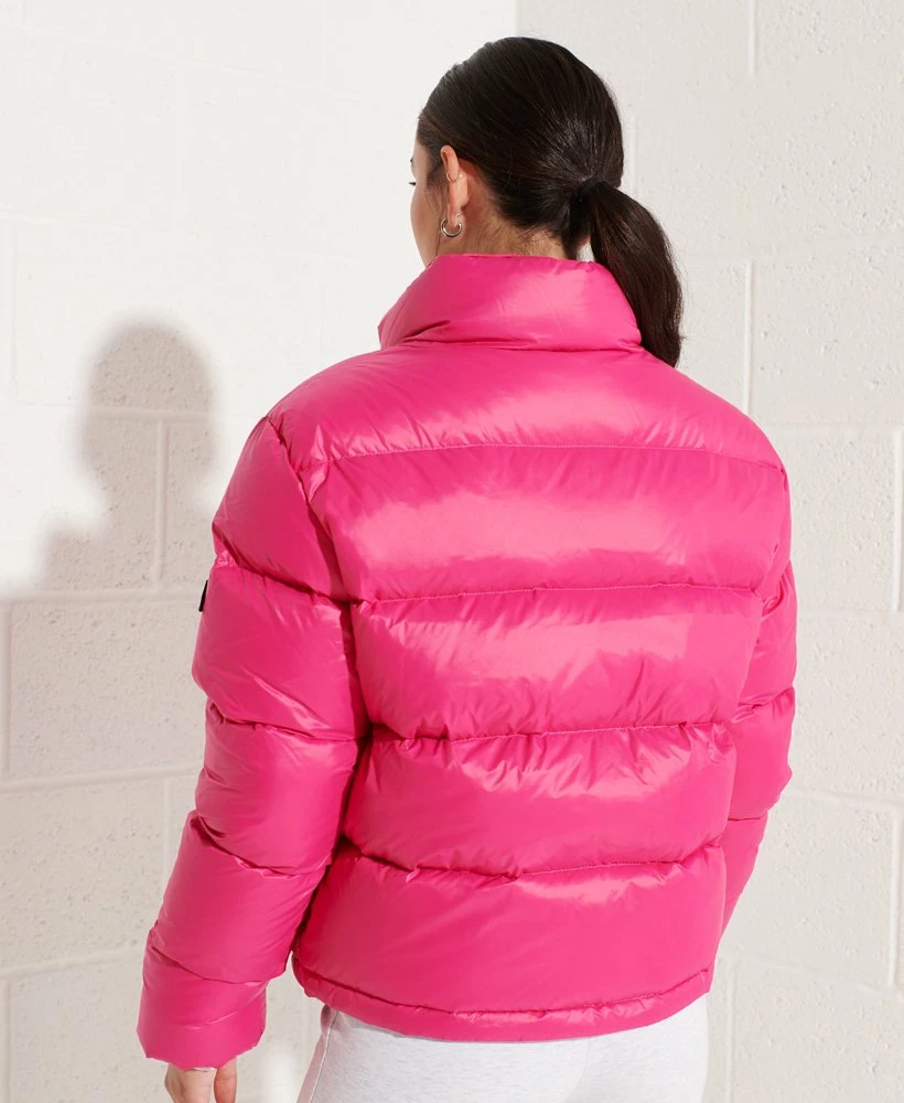 SUPERDRY Alpine Luxe Down Jacket Cabaret Pink 3 SUPERDRY Alpine Luxe Down Jacket Cabaret Pink - Image 3