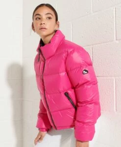 SUPERDRY Alpine Luxe Down Jacket Cabaret Pink