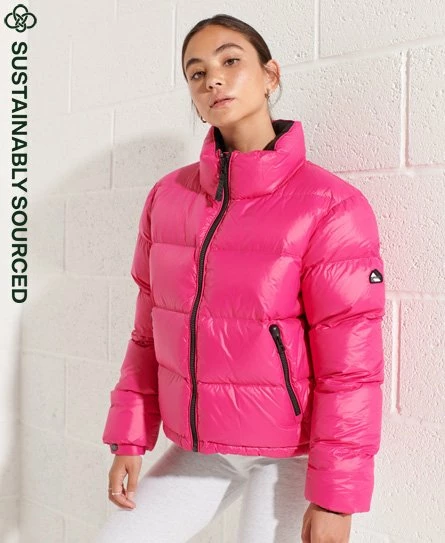 SUPERDRY Alpine Luxe Down Jacket Cabaret Pink 7 SUPERDRY Alpine Luxe Down Jacket Cabaret Pink - Image 7